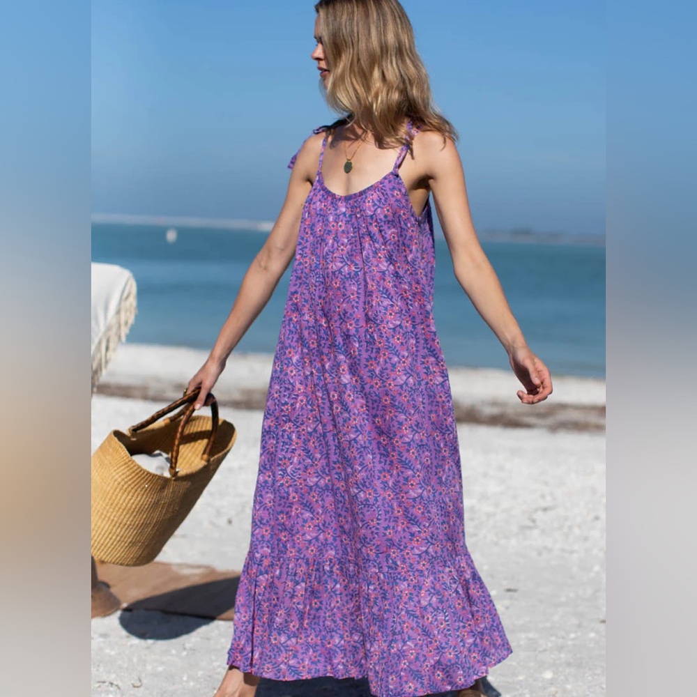 Emerson Fry India Sundress Violet Wildflower